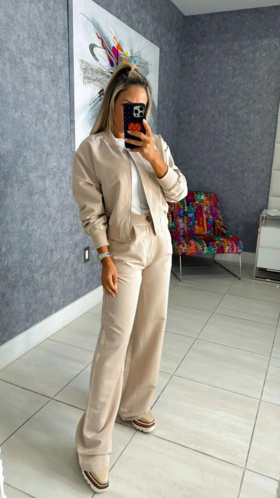 383S Bomber jacket and pants set