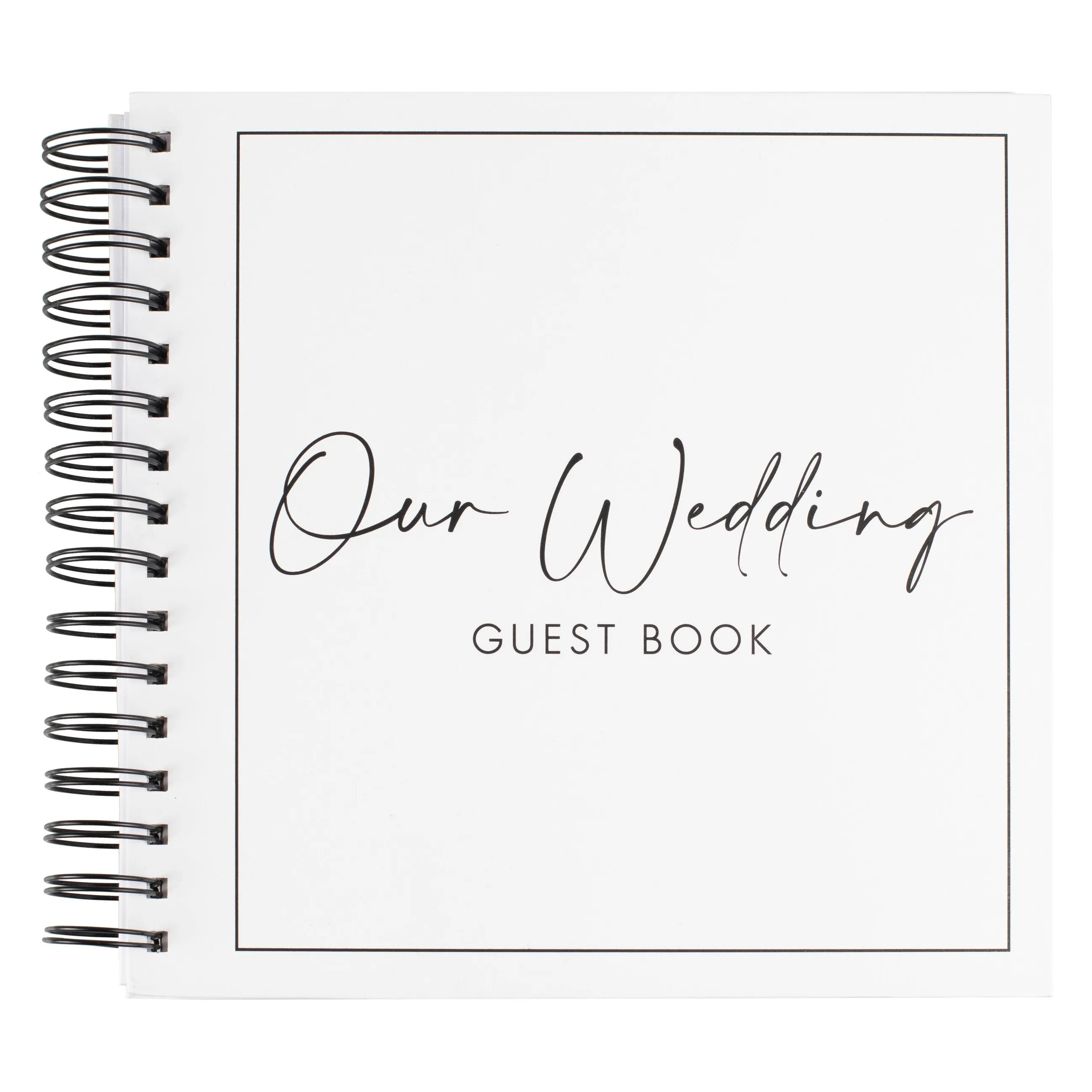 Black and White Wedding Guest Book
