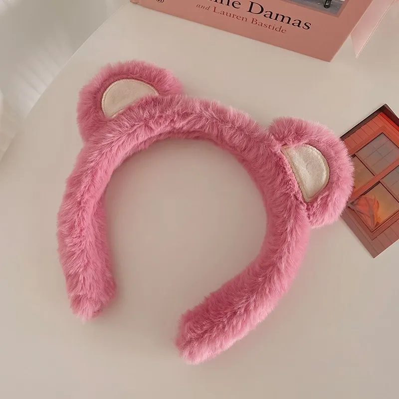 Cute Cartoon Strawberry Bear Headband