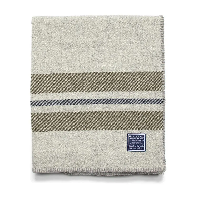 Fairbault Mill -- Cabin Wool Throw (2 Colors)