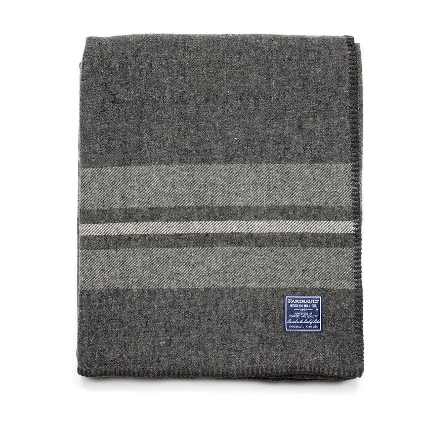 Fairbault Mill -- Cabin Wool Throw (2 Colors)