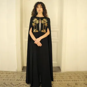 GOLDEN OASIS BLACK IMPERIAL CAPE