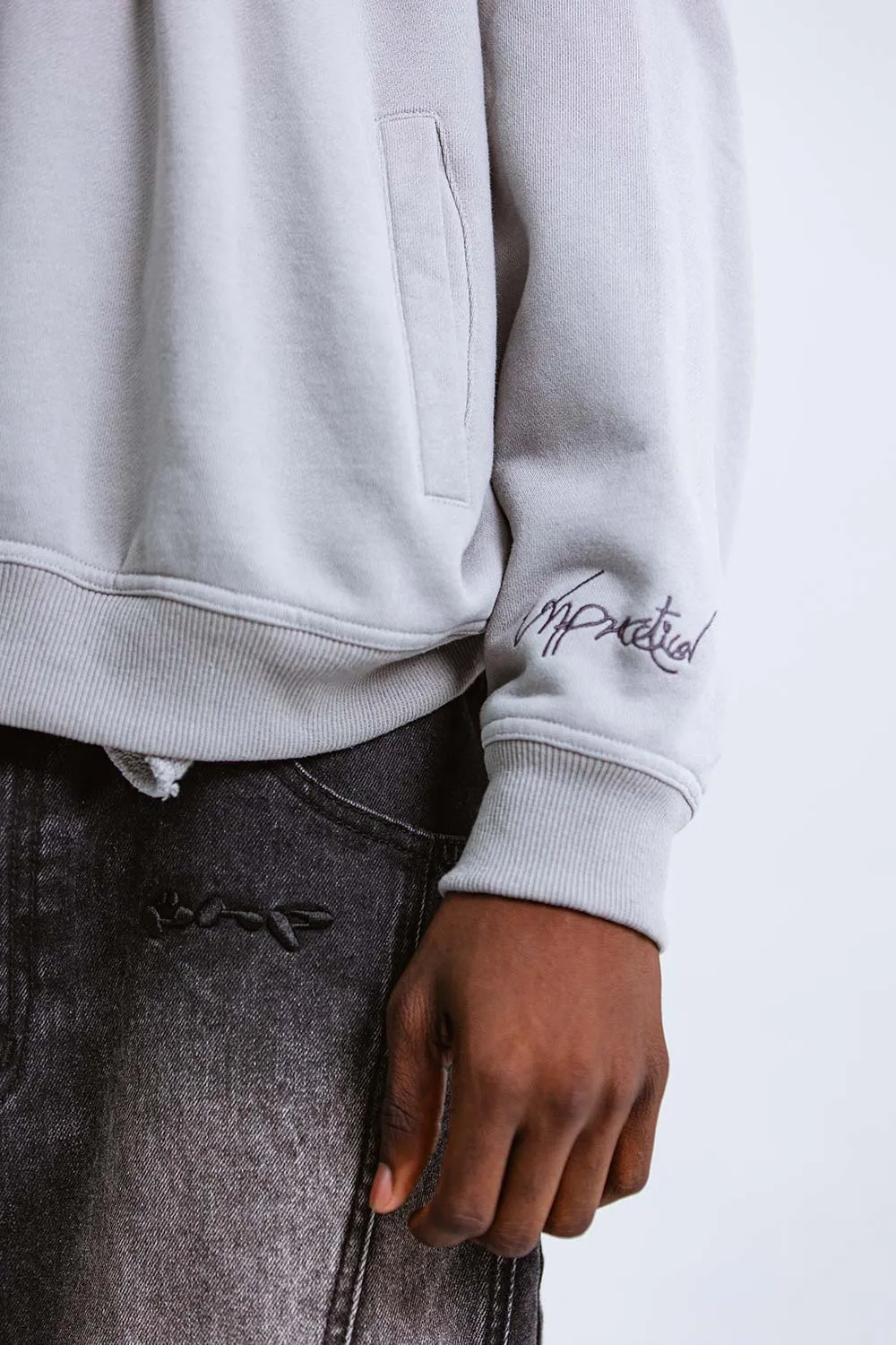 Grey Monochrome Hoodie
