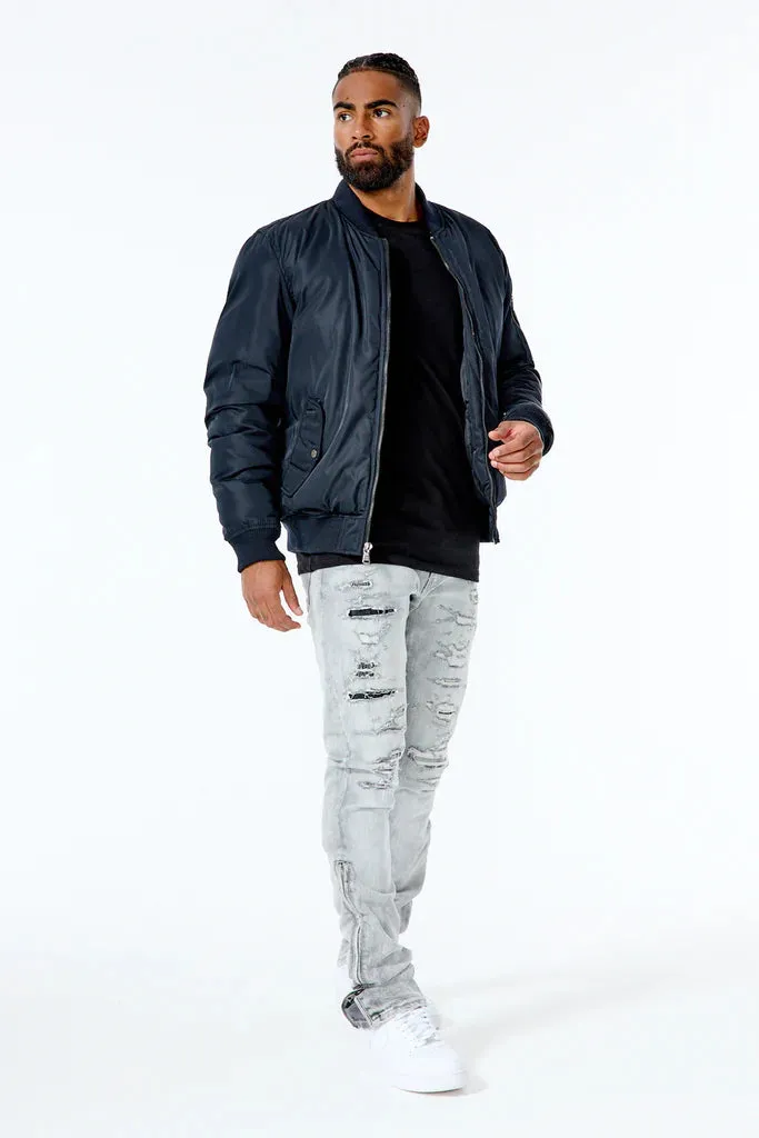 Jordan Craig SQUADRON BOMBER JACKET (BLACK)