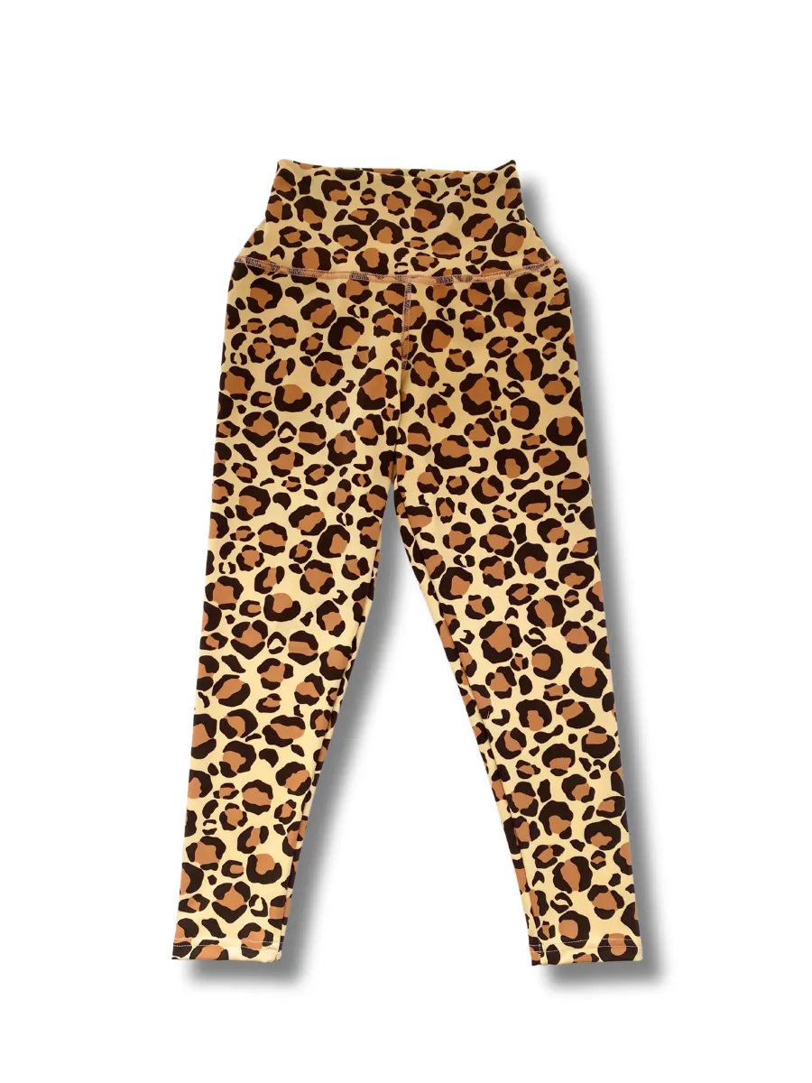 Leopard Print Active Crop Top