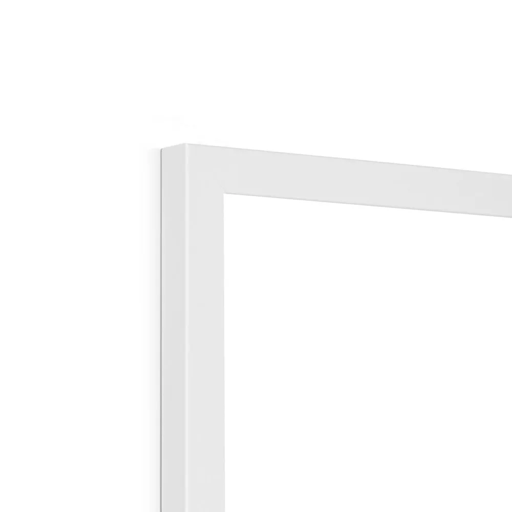 Mapped Out Monochrome Framed Print