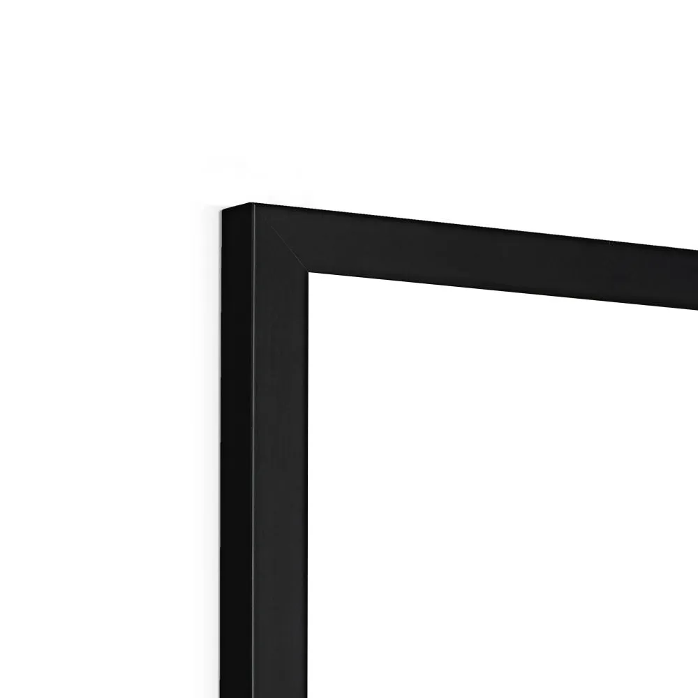 Mapped Out Monochrome Framed Print