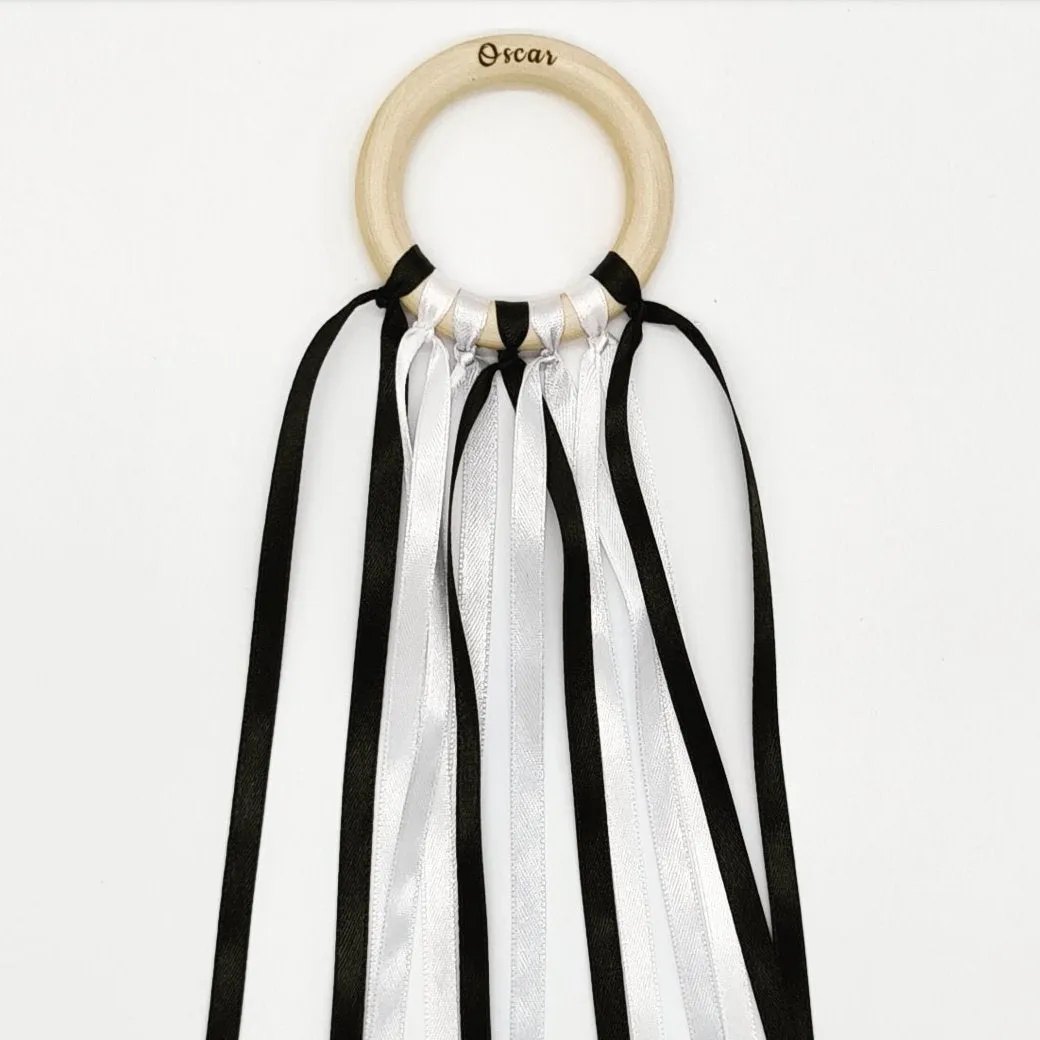 Monochrome Sensory Ribbon Ring