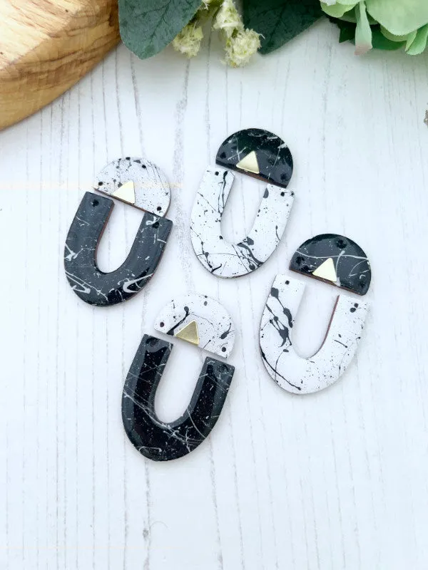 Monochrome Statement Earrings